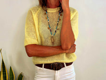 Lade das Bild in den Galerie-Viewer, MESH JUMPER KID MOHAIR AMARILLO