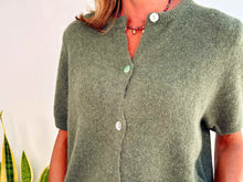 Charger l'image dans la galerie, INGRID ALPACA MANGA CORTA - MILITARY GREEN