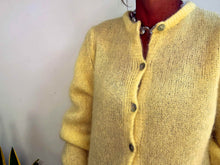 Load image into Gallery viewer, ANAÏS MOHAIR CARDIGAN - YELLOW
