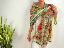 Cargar imagen en el visor de la galería, EMBROIDERY SILK SCARF 19