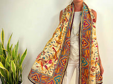 Carica l'immagine nel visualizzatore di Gallery, EMBROIDERY SILK SCARF 16