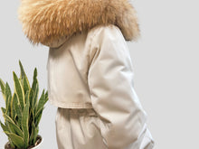 Cargar imagen en el visor de la galería, PARKA RABBIT/FOX - HUESO