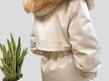 Cargar imagen en el visor de la galería, PARKA RABBIT/FOX - HUESO