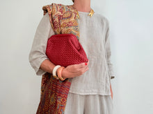 Load image into Gallery viewer, FLORENCIA CLUTCH BAG-RED