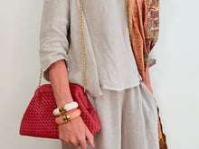 Load image into Gallery viewer, FLORENCIA CLUTCH BAG-RED