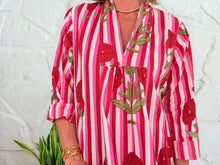 Load image into Gallery viewer, LA ROCHELLE DRESS - RED FLOWERS DRESS