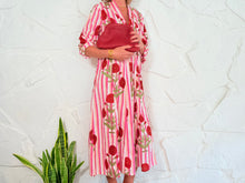 Load image into Gallery viewer, LA ROCHELLE DRESS - RED STRIPES DRESS