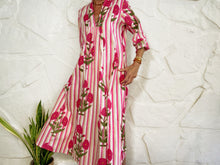 Charger l'image dans la galerie, LA ROCHELLE DRESS - PINK STRIPES DRESS