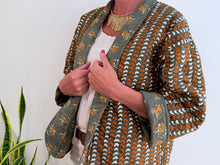 Load image into Gallery viewer, MINI BLOCK PRINT JACKET - GREEN
