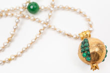 Load image into Gallery viewer, POMEGRANATE PEARL PENDANT - GREEN