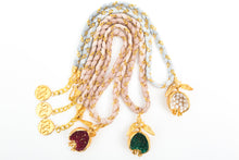 Load image into Gallery viewer, SHORT POMEGRANATE SILK NECKLACE - BURGUNDY