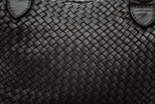 Load image into Gallery viewer, BRAIDED LEATHER BAG BLACK