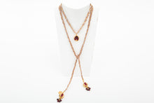 Cargar imagen en el visor de la galería, WRAP POMEGRANATE LONG NECKLACE - BURGUNDY