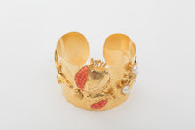 Load image into Gallery viewer, POMEGRANATE CUFF BRACELET - CORAL