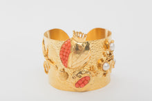 Load image into Gallery viewer, POMEGRANATE CUFF BRACELET - CORAL