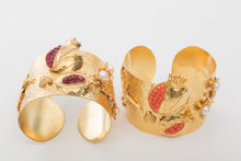 Load image into Gallery viewer, POMEGRANATE CUFF BRACELET - CORAL