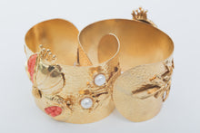 Load image into Gallery viewer, POMEGRANATE CUFF BRACELET - CORAL