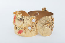 Load image into Gallery viewer, POMEGRANATE CUFF BRACELET - CORAL