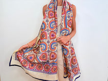 Carica l'immagine nel visualizzatore di Gallery, EMBROIDERY SILK SCARF 27