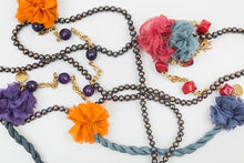 Load image into Gallery viewer, BLACK PEARLS LONG MIX NECKLACE CORAL
