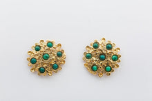 Load image into Gallery viewer, BLOSSOM EARRINGS - MALACHITE
