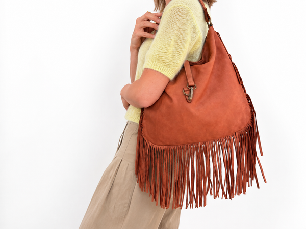 FRINGE BAG -  CAMEL