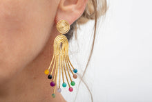 Load image into Gallery viewer, PEACOCK EARRING - MULTICOLOR
