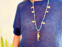Lade das Bild in den Galerie-Viewer, MESH JUMPER KID MOHAIR NAVY
