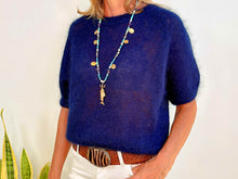 Lade das Bild in den Galerie-Viewer, MESH JUMPER KID MOHAIR NAVY
