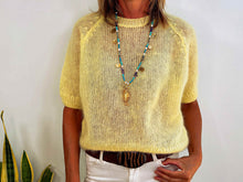 Lade das Bild in den Galerie-Viewer, MESH JUMPER KID MOHAIR AMARILLO
