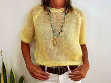 Lade das Bild in den Galerie-Viewer, MESH JUMPER KID MOHAIR AMARILLO
