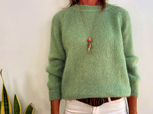 Charger l'image dans la galerie, EVA MOHAIR JUMPER -AQUA
