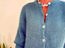 Charger l'image dans la galerie, ANAÏS MOHAIR CARDIGAN - TURQUOISE
