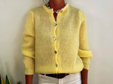 Load image into Gallery viewer, ANAÏS MOHAIR CARDIGAN - YELLOW

