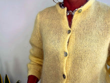 Load image into Gallery viewer, ANAÏS MOHAIR CARDIGAN - YELLOW
