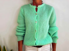 Charger l'image dans la galerie, ANAÏS MOHAIR CARDIGAN - MINT
