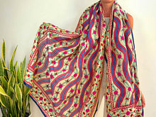 Load image into Gallery viewer, EMBROIDERY SILK SCARF 15
