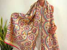 Load image into Gallery viewer, EMBROIDERY SILK SCARF 10
