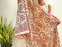 Load image into Gallery viewer, EMBROIDERY SILK SCARF 10
