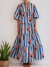 Cargar imagen en el visor de la galería, TOSCANA DRESS - BLUE
