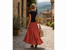 Cargar imagen en el visor de la galería, VOILE COTTON SKIRT - TEJA
