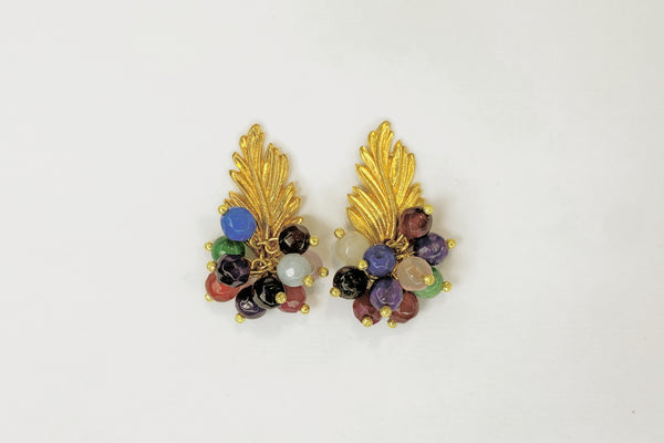 SHORT GRAPE EARRING - MULTICOLOR