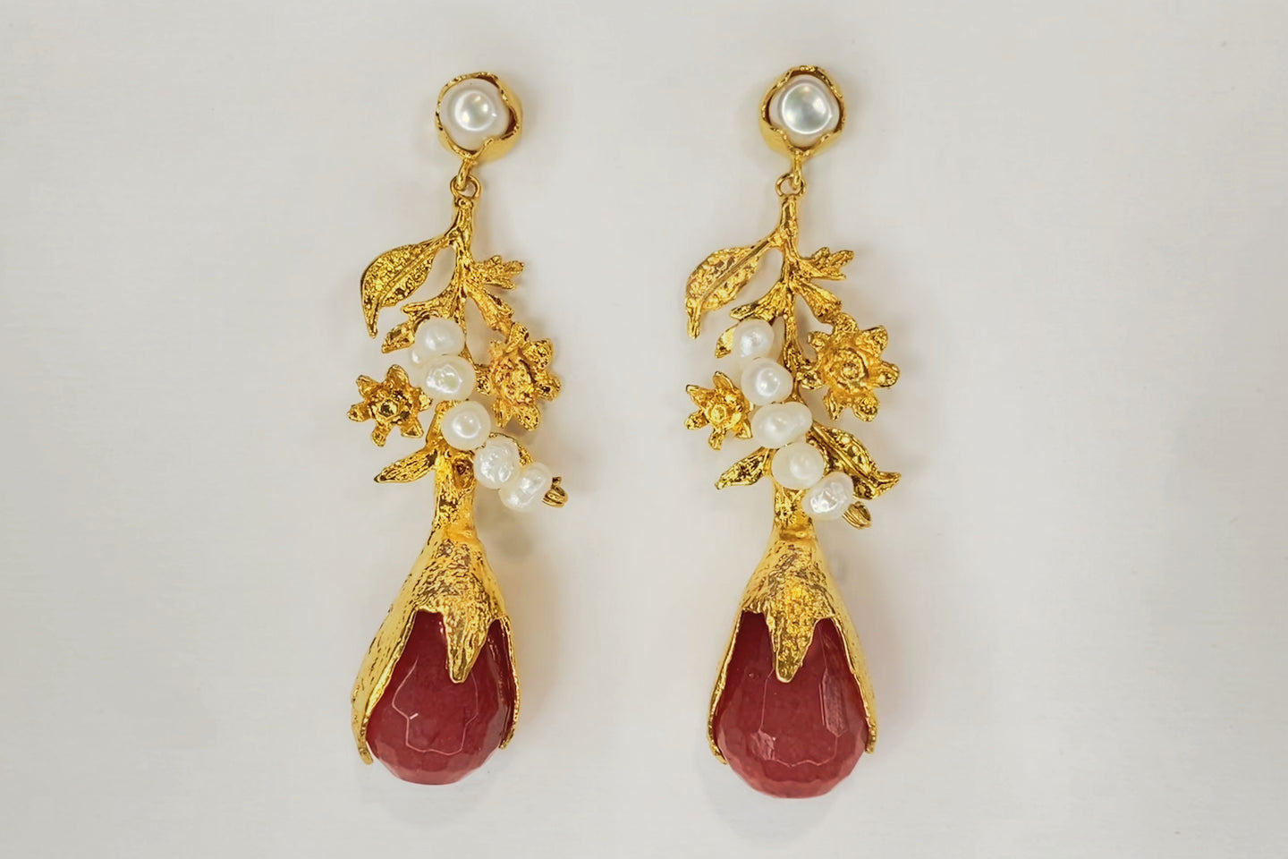 NEW LEA EARRING - RED