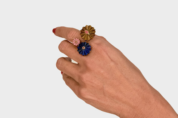 BOUQUET RING - BROWN