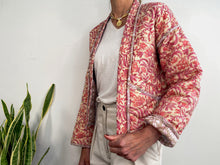 Load image into Gallery viewer, BLOCK PRINT JACKET PINK
