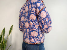 Load image into Gallery viewer, BLOCK PRINT JACKET BLUE

