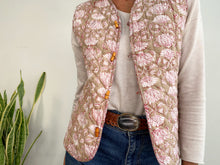 Load image into Gallery viewer, QUILTED VEST  PINK
