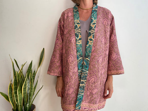 QUILTED SILK KIMONO 8