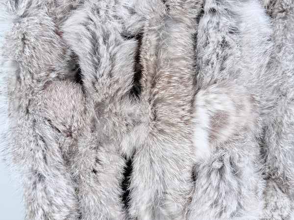 CUELLO DE CONEJO TRICOTADO - GREY