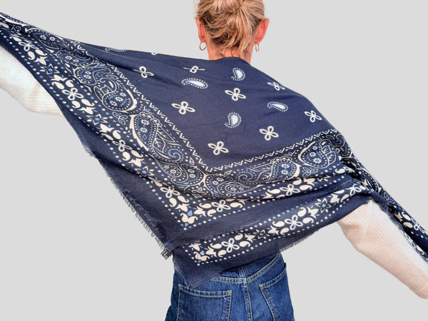 BANDANA SCARF - NAVY